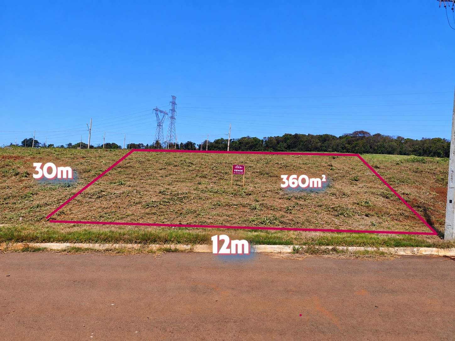 TERRENO À VENDA NO JARDIM UNIVERSITÁRIO 2  –  CASCAVEL  /PR